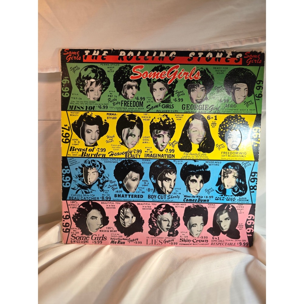 The Rolling Stones Some Girls Vinyl LP 1978 Celebrity Face Cover COC 39108
